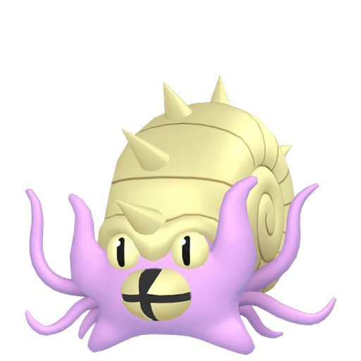Shiny Omastar — neutral Pokémon artwork | PKTS