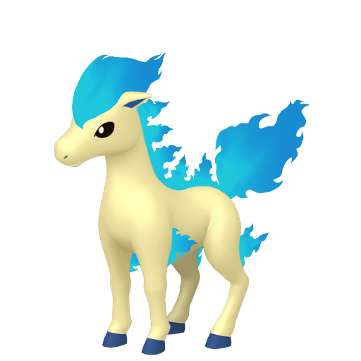 Shiny Ponyta — neutral Pokémon artwork | PKTS