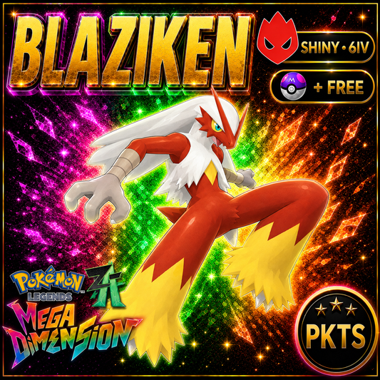 Shiny Alpha Blaziken — Pokémon Legends Z-A Mega Dimension — PKTS product image