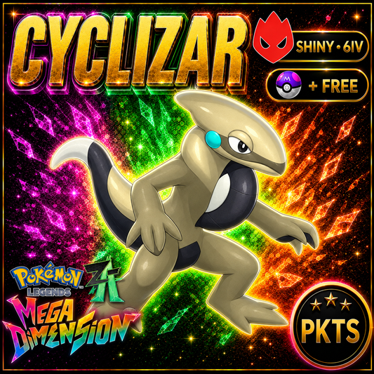 Shiny Alpha Cyclizar — Pokémon Legends Z-A Mega Dimension — PKTS product image