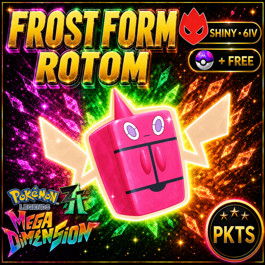 Shiny Alpha Frost Form Rotom — Pokémon Legends Z-A Mega Dimension — PKTS product image