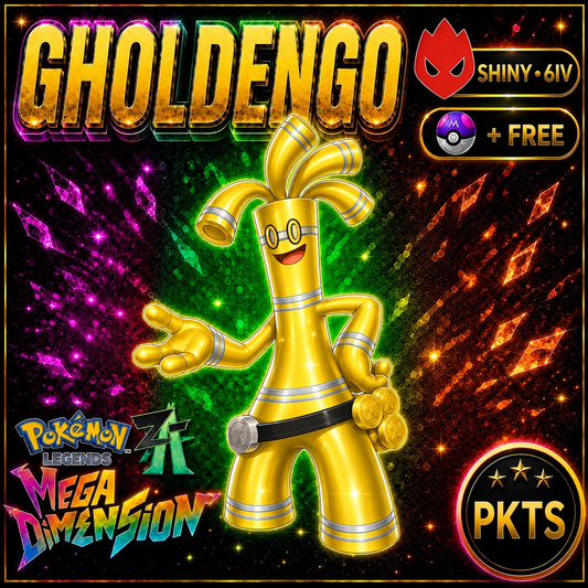 Shiny Alpha Gholdengo — Pokémon Legends Z-A Mega Dimension — PKTS product image