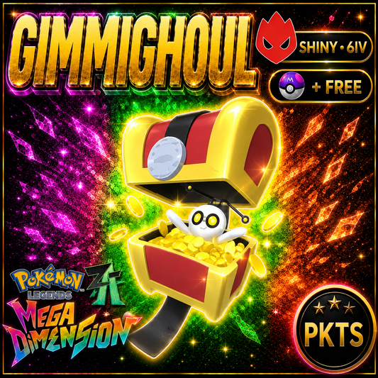 Shiny Alpha Gimmighoul — Pokémon Legends Z-A Mega Dimension — PKTS product image