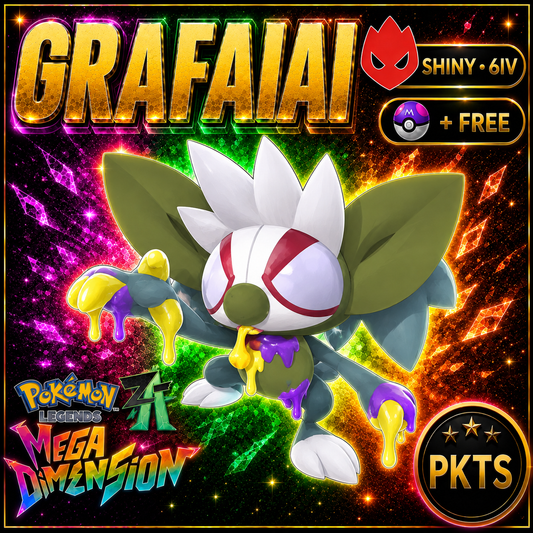 Shiny Alpha Grafaiai — Pokémon Legends Z-A Mega Dimension — PKTS product image