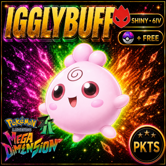Shiny Alpha Igglybuff — Pokémon Legends Z-A Mega Dimension — PKTS product image