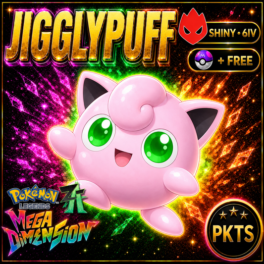 Shiny Alpha Jigglypuff — Pokémon Legends Z-A Mega Dimension — PKTS product image