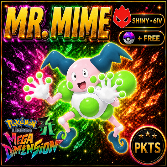 Shiny Alpha Mr. Mime — Pokémon Legends Z-A Mega Dimension — PKTS product image