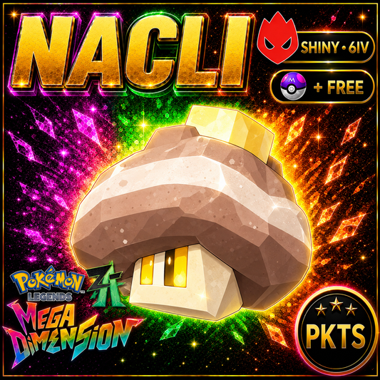 Shiny Alpha Nacli — Pokémon Legends Z-A Mega Dimension — PKTS product image