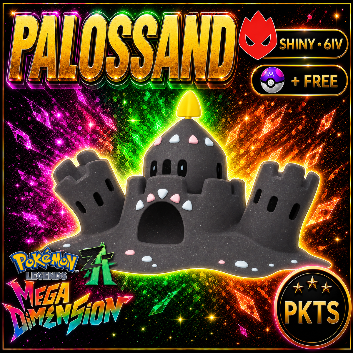 Shiny Alpha Palossand — Pokémon Legends Z-A Mega Dimension — PKTS product image