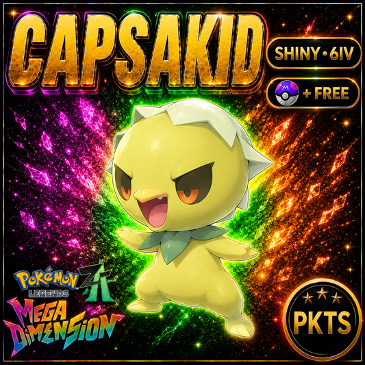 Shiny Capsakid — Pokémon Legends Z-A Mega Dimension — PKTS product image