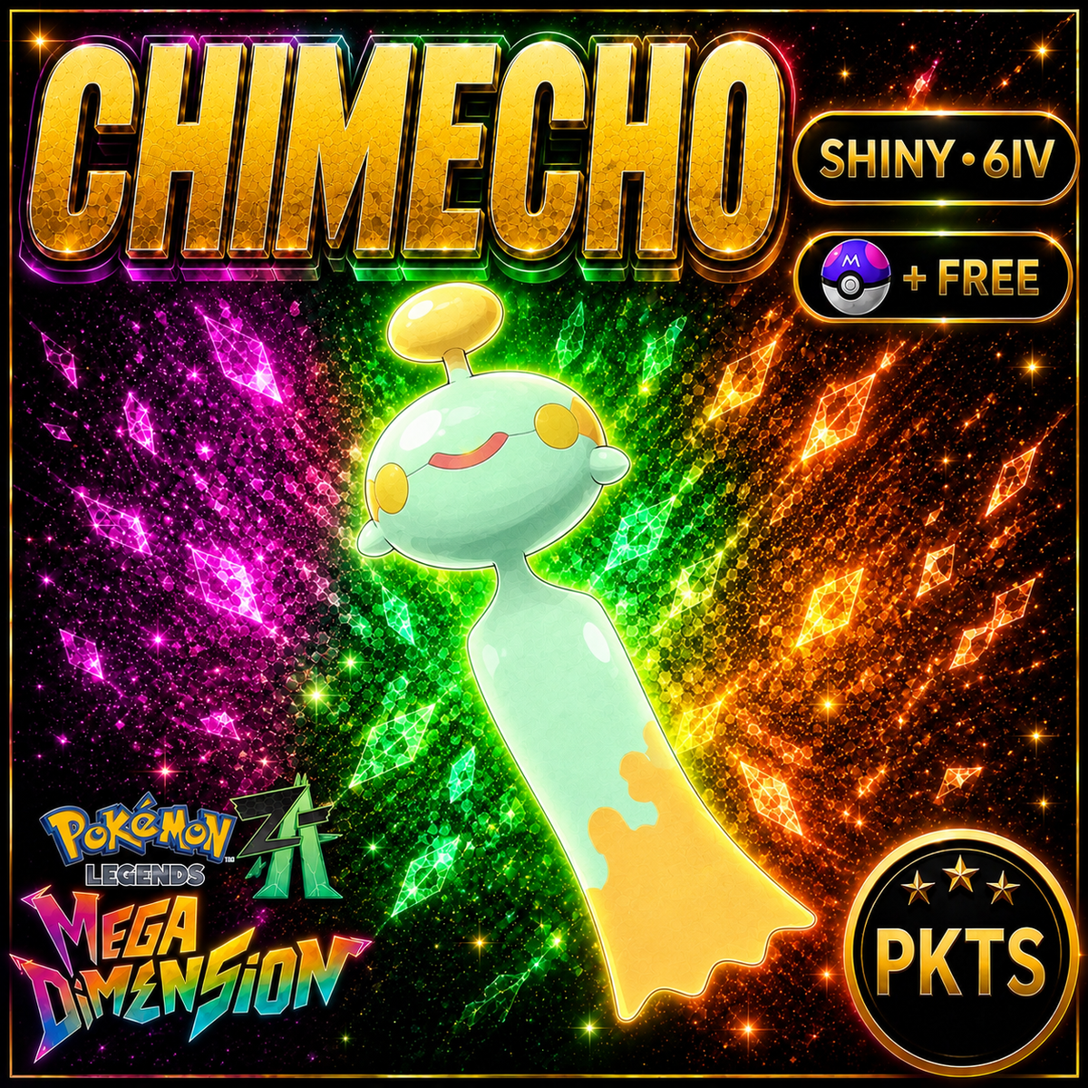 Shiny Chimecho — Pokémon Legends Z-A Mega Dimension — PKTS product image