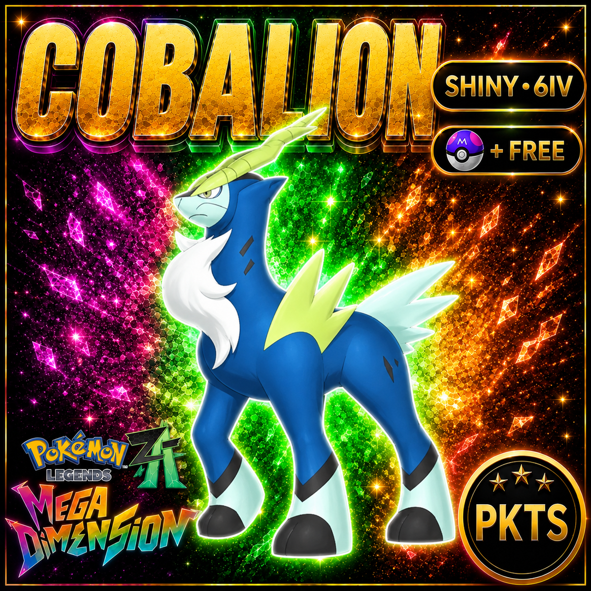 Shiny Cobalion — Pokémon Legends Z-A Mega Dimension — PKTS product image