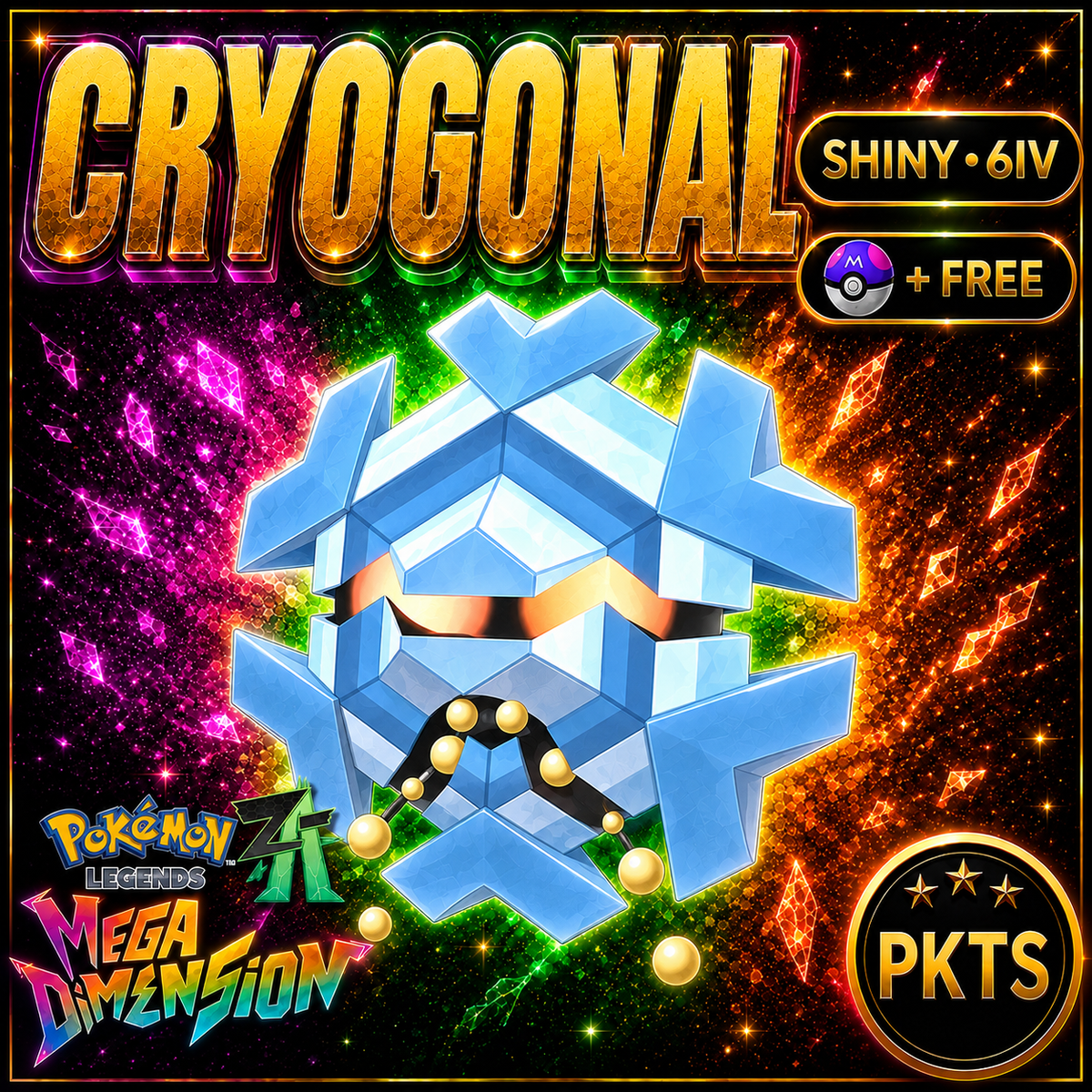Shiny Cryogonal — Pokémon Legends Z-A Mega Dimension — PKTS product image