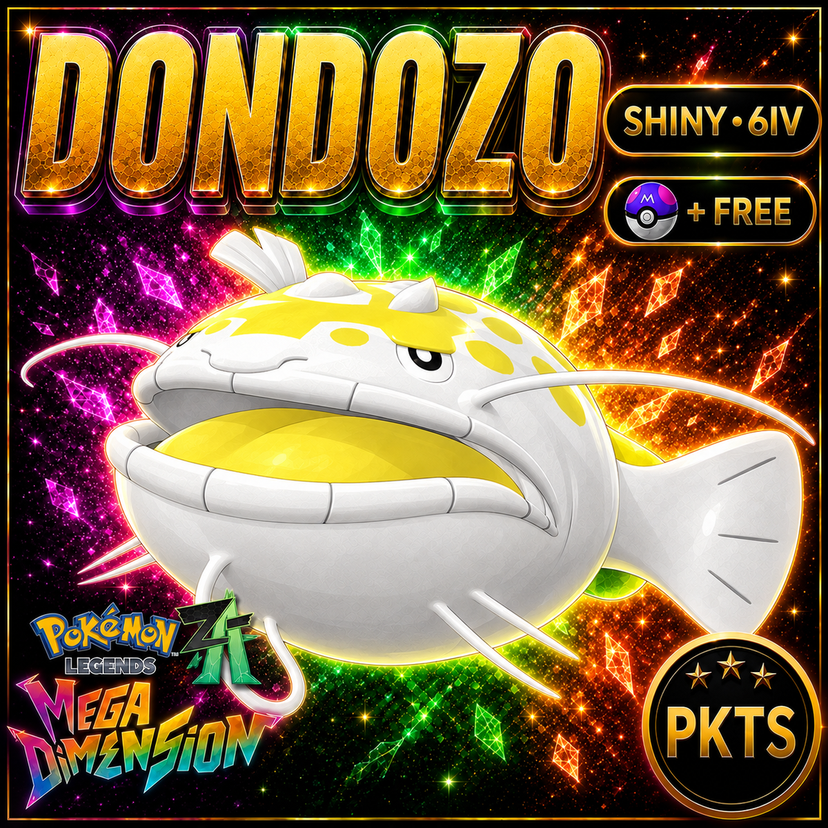 Shiny Dondozo — Pokémon Legends Z-A Mega Dimension — PKTS product image
