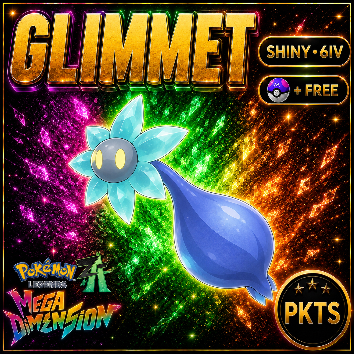 Shiny Glimmet — Pokémon Legends Z-A Mega Dimension — PKTS product image
