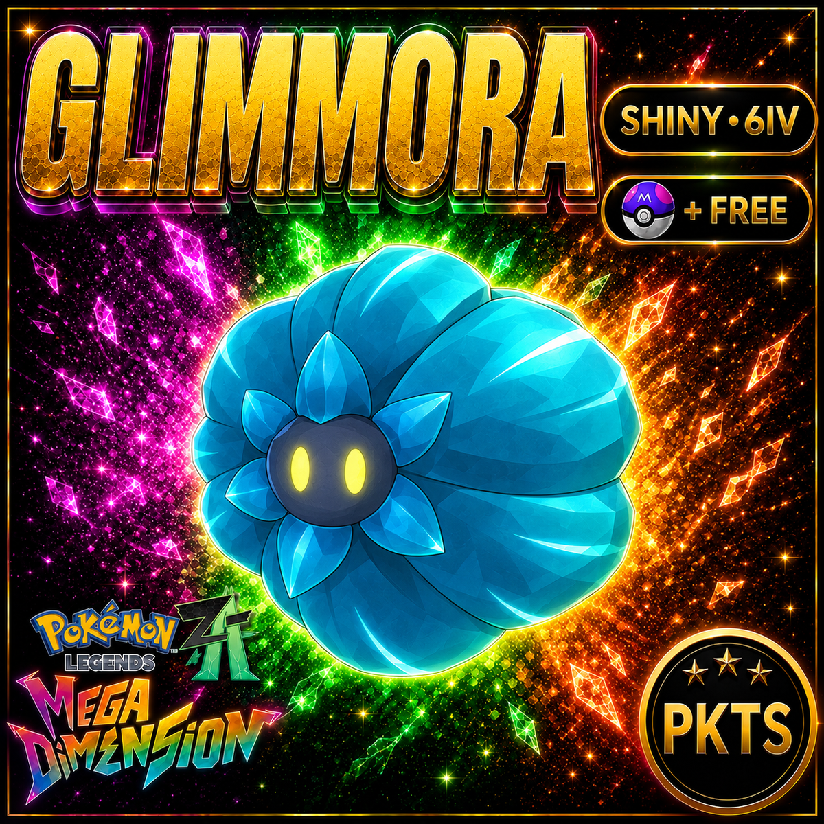Shiny Glimmora — Pokémon Legends Z-A Mega Dimension — PKTS product image