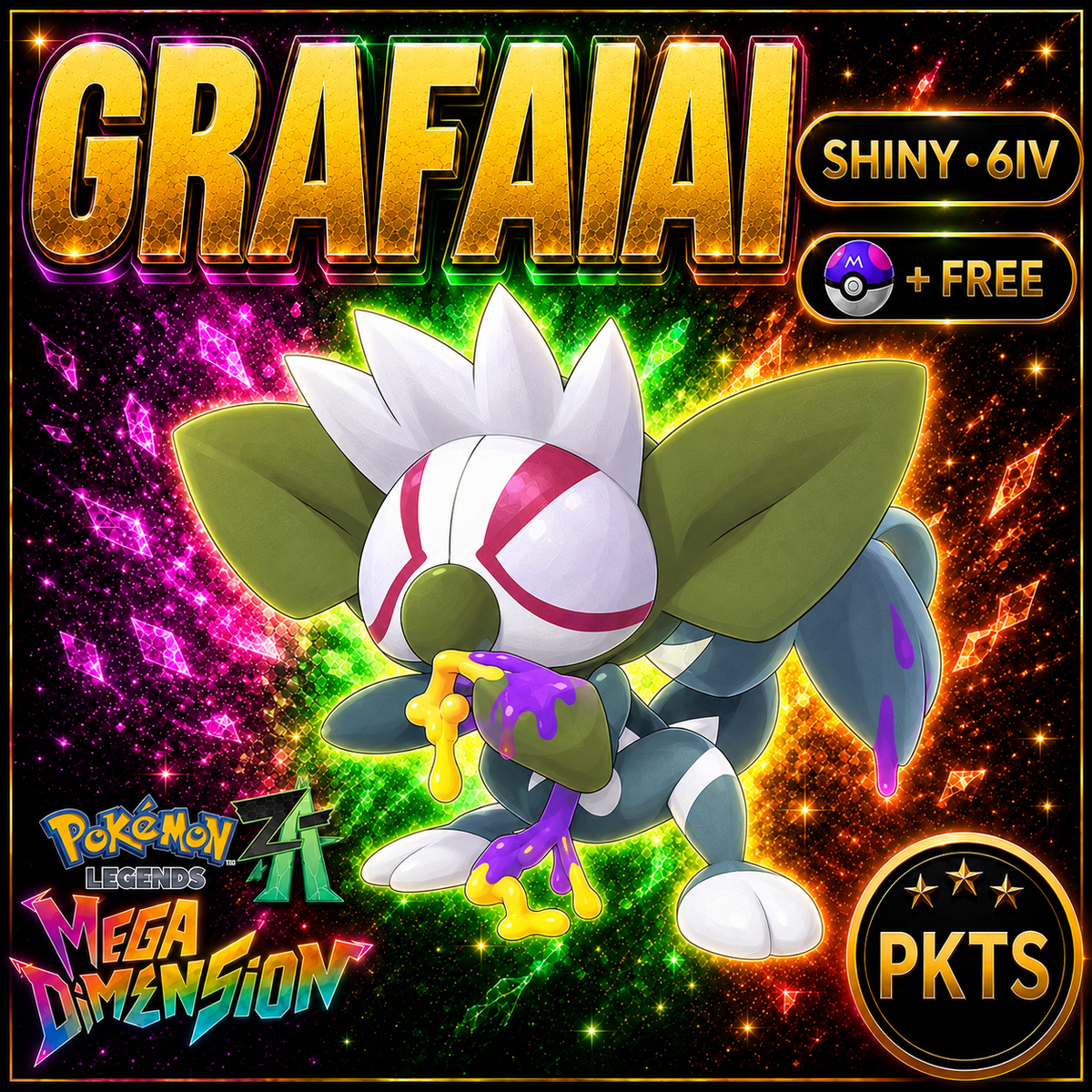 Shiny Grafaiai — Pokémon Legends Z-A Mega Dimension — PKTS product image