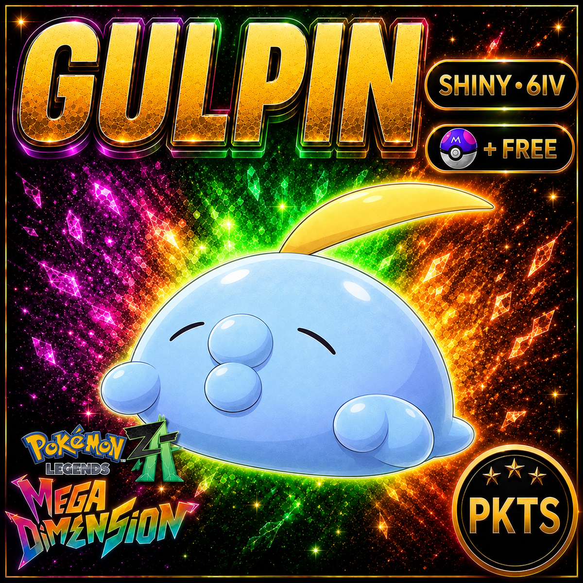 Shiny Gulpin — Pokémon Legends Z-A Mega Dimension — PKTS product image