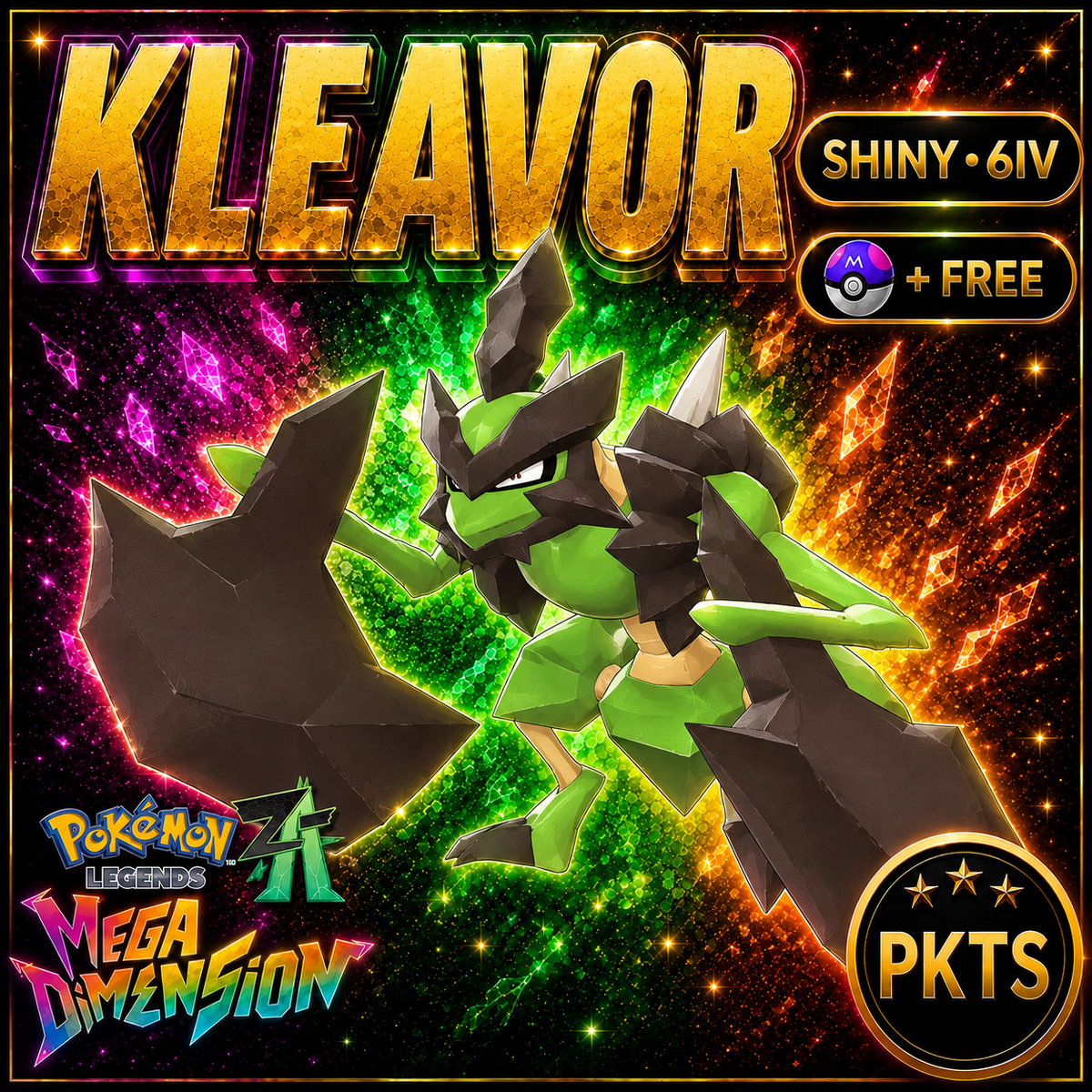Shiny Kleavor — Pokémon Legends Z-A Mega Dimension — PKTS product image