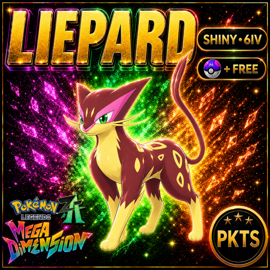 Shiny Liepard — Pokémon Legends Z-A Mega Dimension — PKTS product image