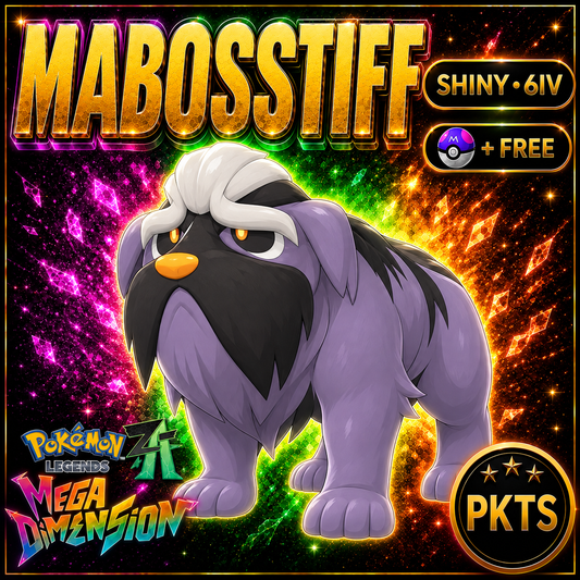 Shiny Mabosstiff — Pokémon Legends Z-A Mega Dimension — PKTS product image
