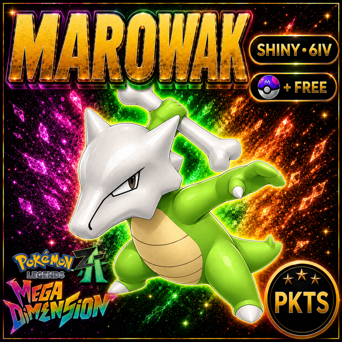 Shiny Marowak — Pokémon Legends Z-A Mega Dimension — PKTS product image