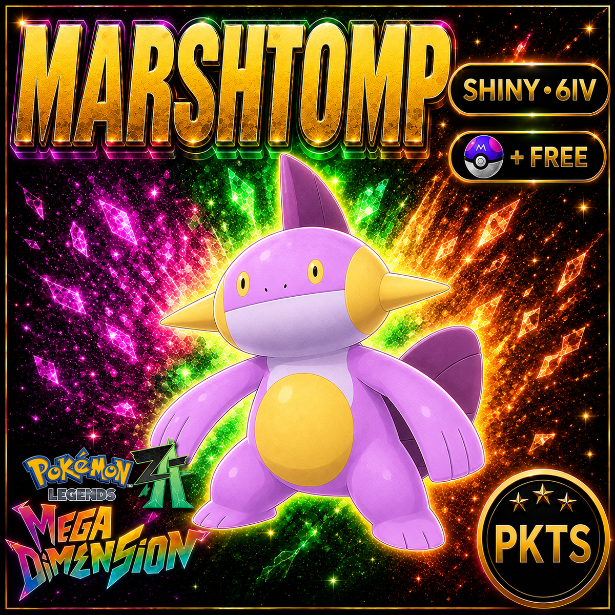 Shiny Marshtomp — Pokémon Legends Z-A Mega Dimension — PKTS product image