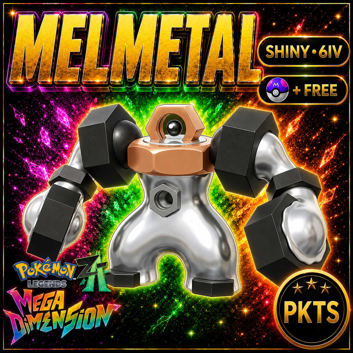 Shiny Melmetal — Pokémon Legends Z-A Mega Dimension — PKTS product image