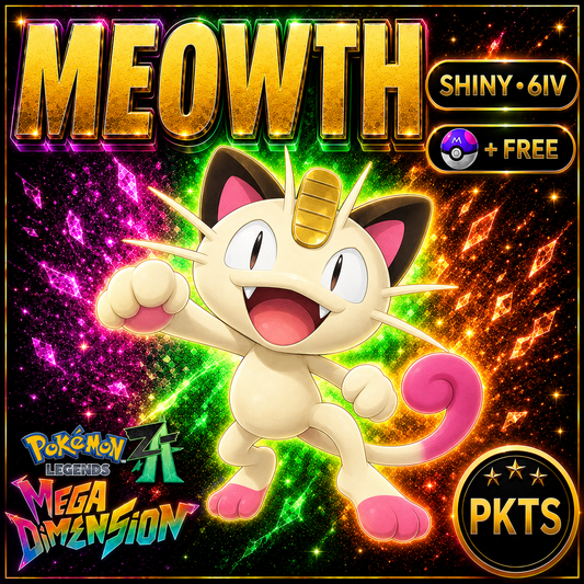 Shiny Meowth — Pokémon Legends Z-A Mega Dimension — PKTS product image