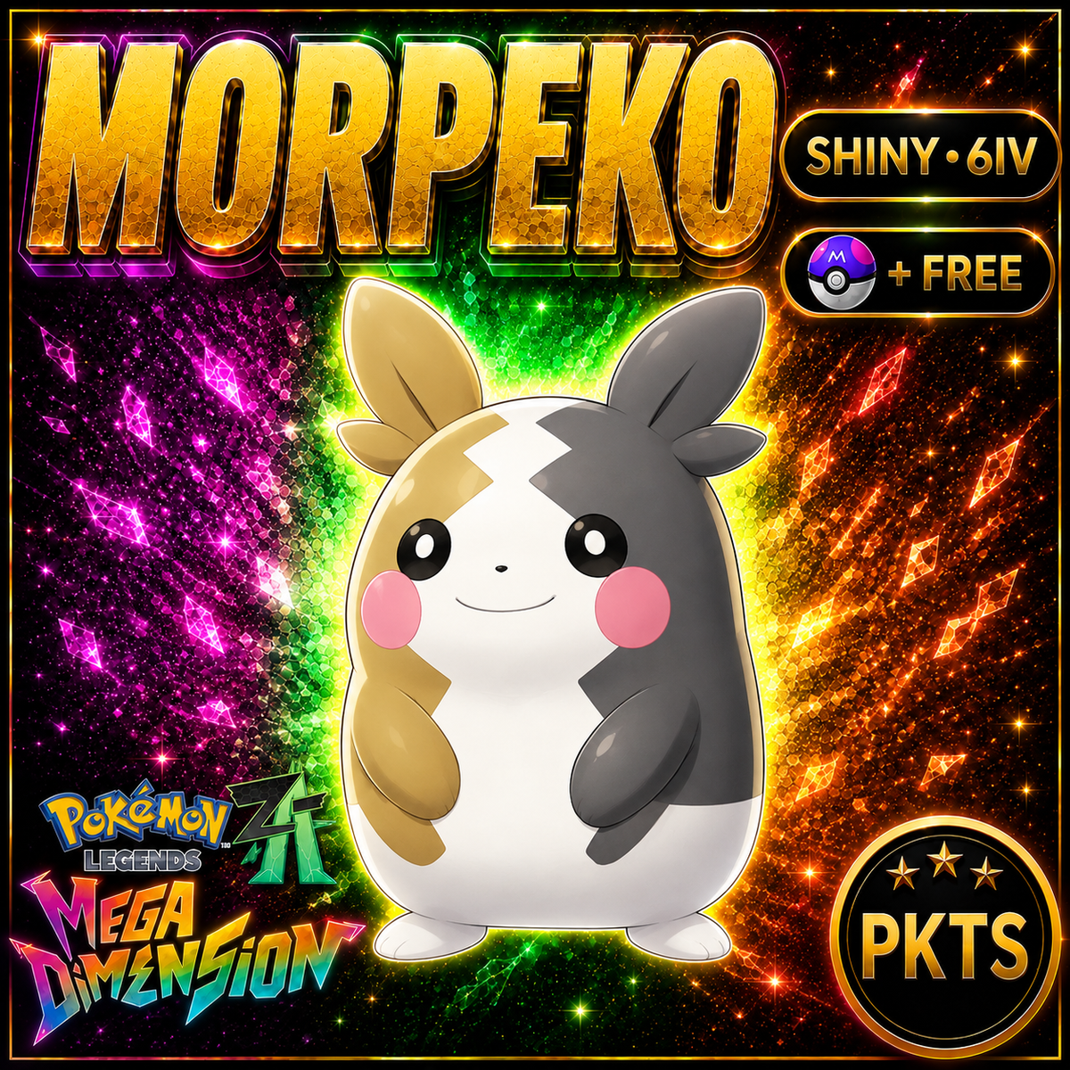 Shiny Morpeko — Pokémon Legends Z-A Mega Dimension — PKTS product image