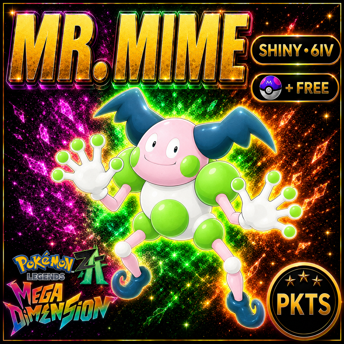 Shiny Mr. Mime — Pokémon Legends Z-A Mega Dimension — PKTS product image