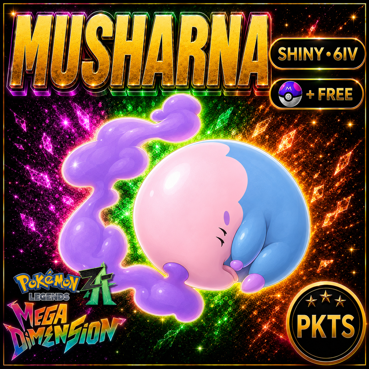 Shiny Musharna — Pokémon Legends Z-A Mega Dimension — PKTS product image