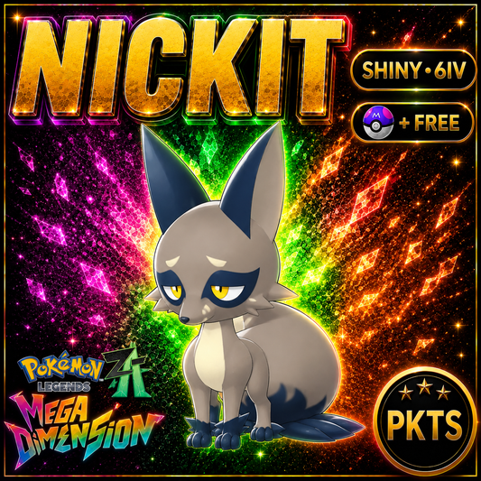 Shiny Nickit — Pokémon Legends Z-A Mega Dimension — PKTS product image