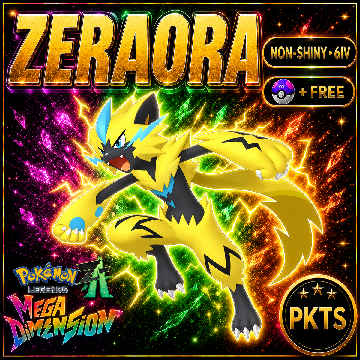 Zeraora — Pokémon Legends Z-A Mega Dimension — PKTS product image