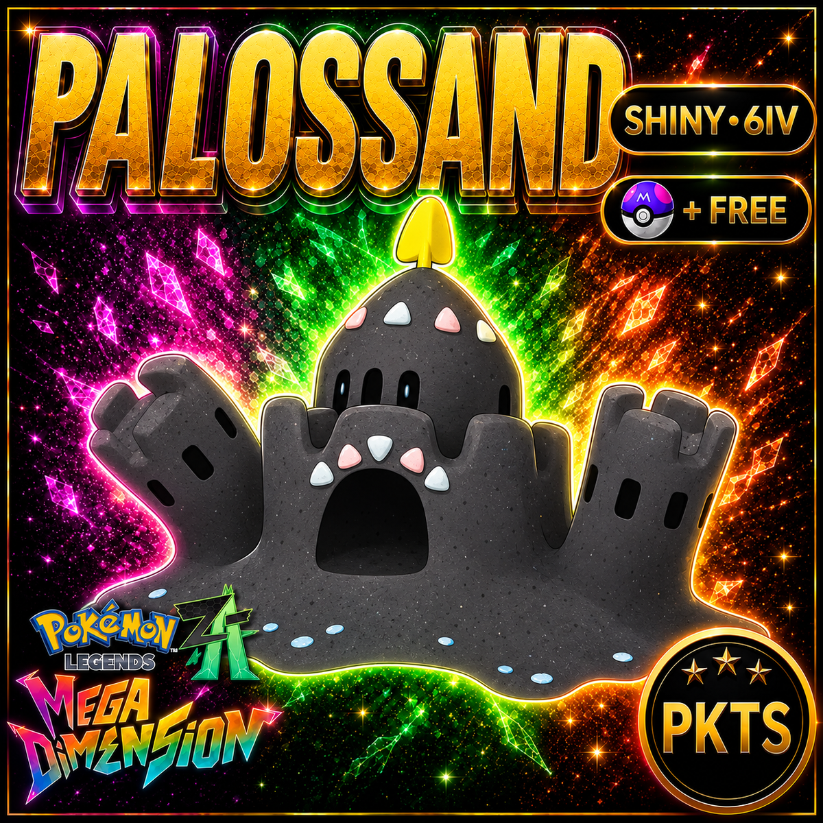 Shiny Palossand — Pokémon Legends Z-A Mega Dimension — PKTS product image