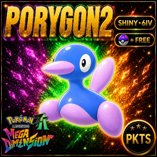 Shiny Porygon2 — Pokémon Legends Z-A Mega Dimension — PKTS product image