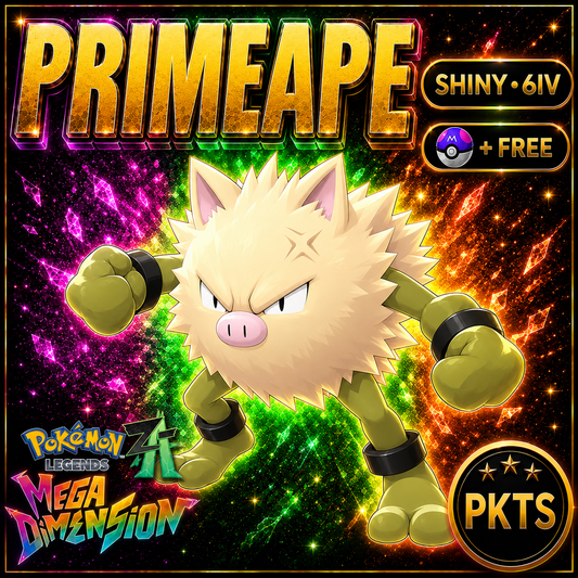 Shiny Primeape — Pokémon Legends Z-A Mega Dimension — PKTS product image