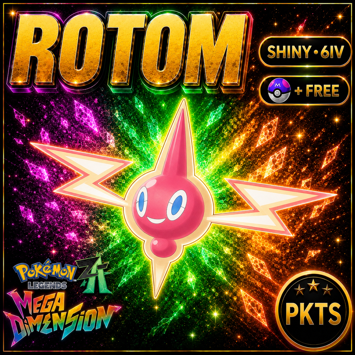 Shiny Rotom — Pokémon Legends Z-A Mega Dimension — PKTS product image