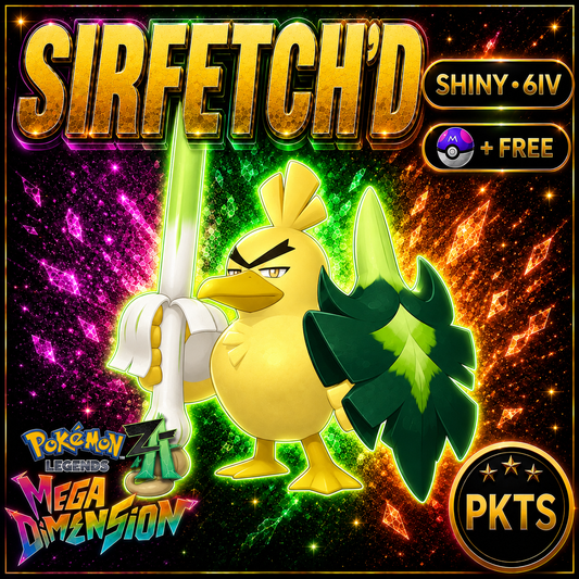 Shiny Sirfetch’d — Pokémon Legends Z-A Mega Dimension — PKTS product image