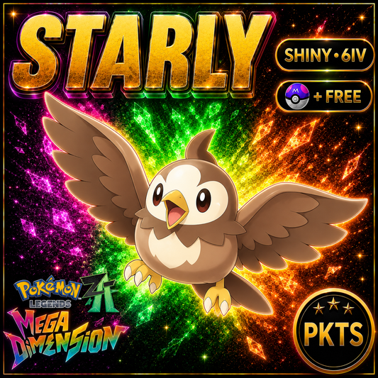Shiny Starly — Pokémon Legends Z-A Mega Dimension — PKTS product image