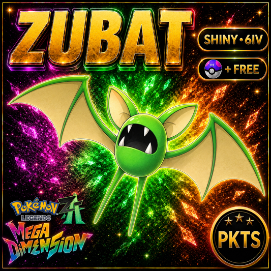 Shiny Zubat — Pokémon Legends Z-A Mega Dimension — PKTS product image