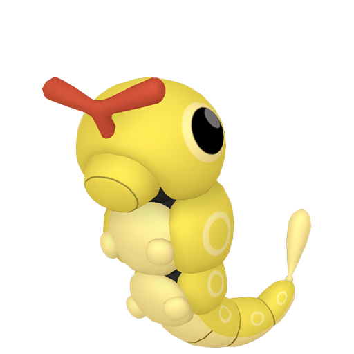 Shiny Caterpie — neutral Pokémon artwork | PKTS
