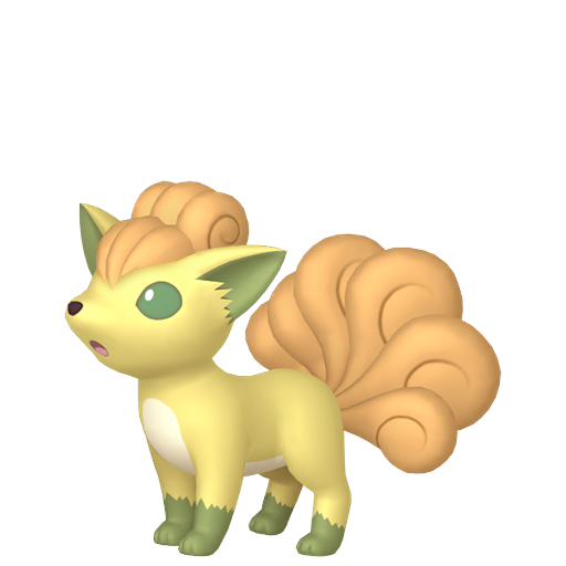Shiny Vulpix — neutral Pokémon artwork | PKTS