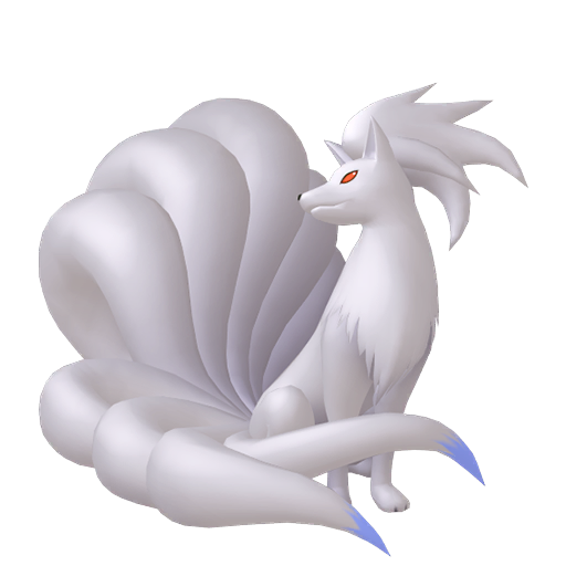 Shiny Ninetales — neutral Pokémon artwork | PKTS