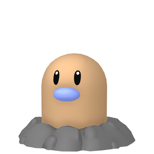 Shiny Diglett — neutral Pokémon artwork | PKTS