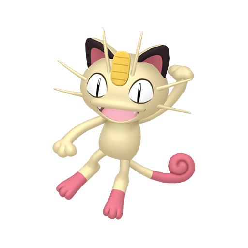 Shiny Meowth — neutral Pokémon artwork | PKTS