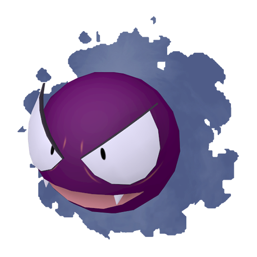 Shiny Gastly — neutral Pokémon artwork | PKTS