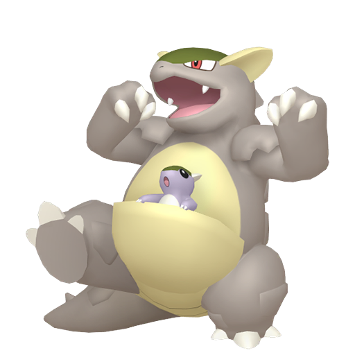 Shiny Kangaskhan — neutral Pokémon artwork | PKTS