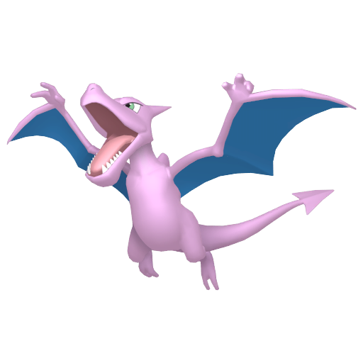 Shiny Aerodactyl — neutral Pokémon artwork | PKTS