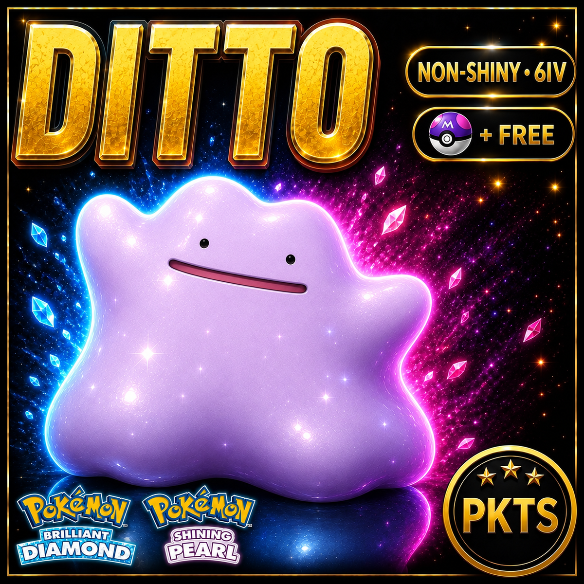 Non-shiny Ditto 6IV — Pokémon Brilliant Diamond Shining Pearl — PKTS